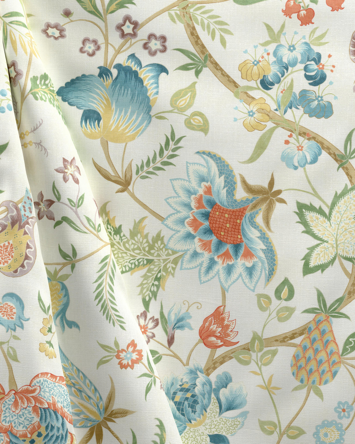 Lee Jofa ARUNDEL PRINT TEAL Fabric
