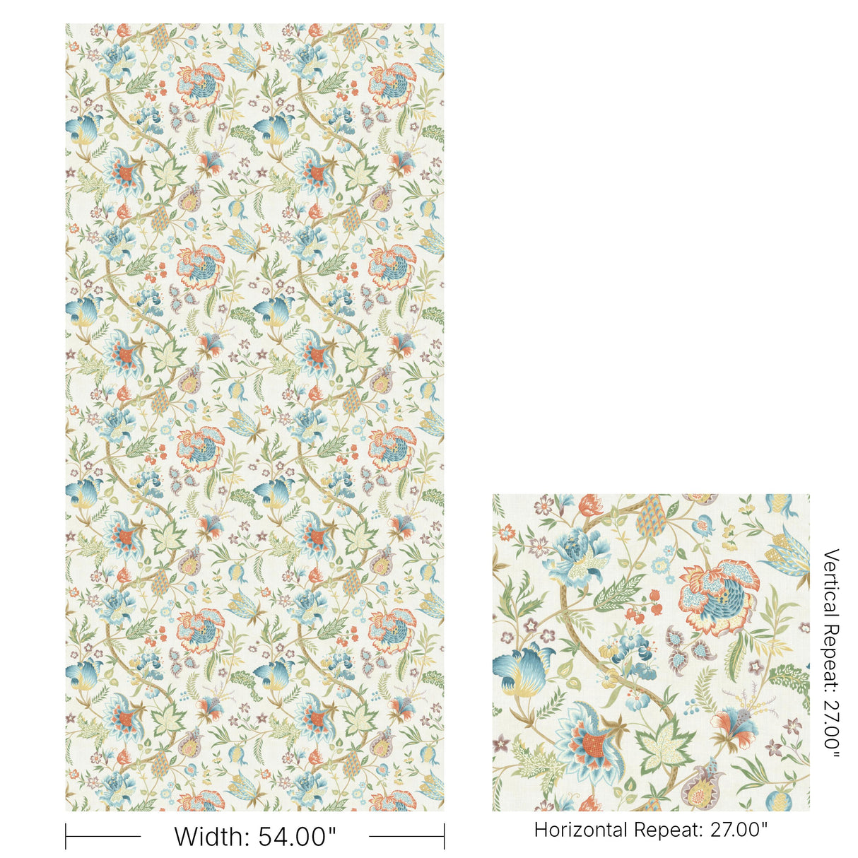 Lee Jofa ARUNDEL PRINT TEAL Fabric
