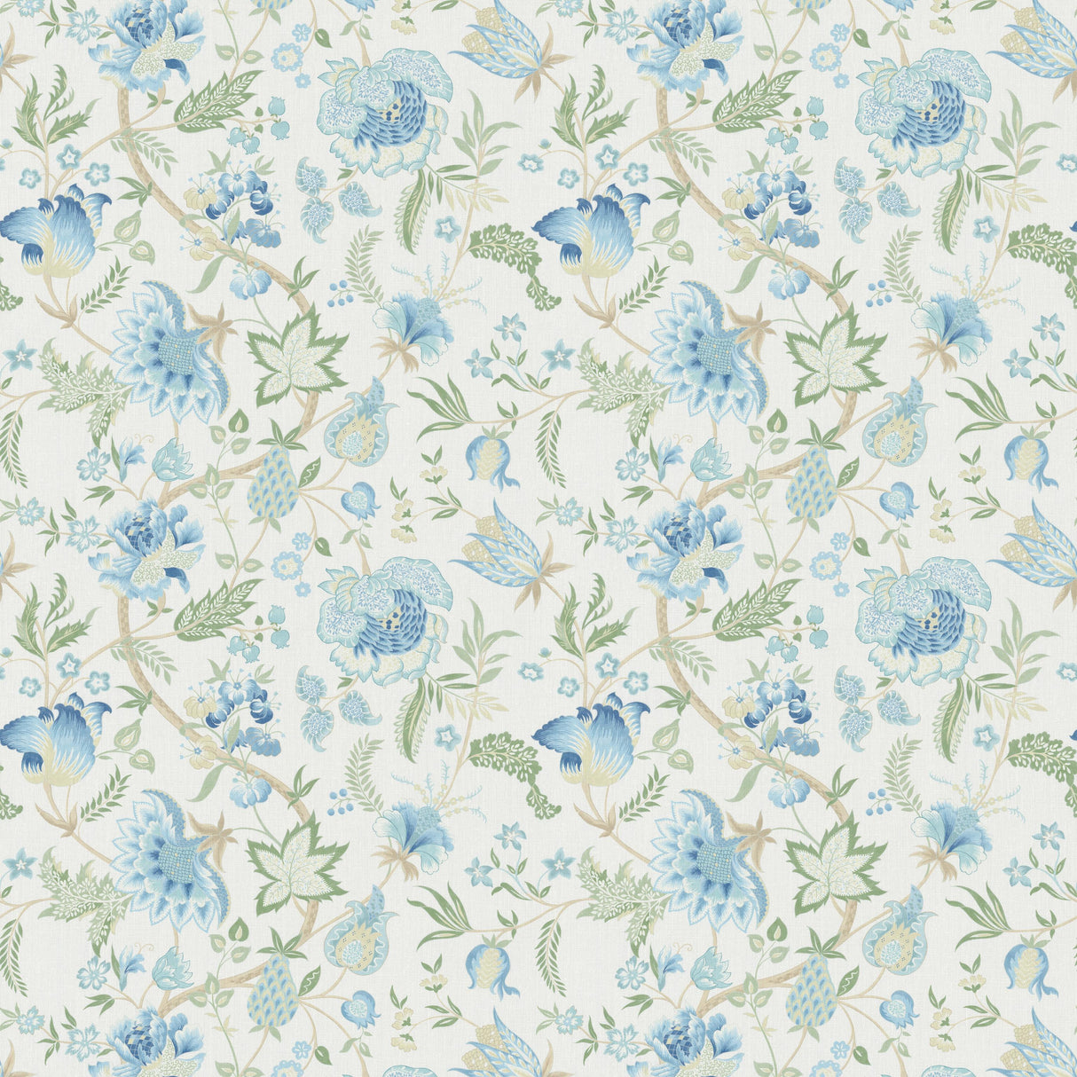 Lee Jofa ARUNDEL PRINT BLUE Fabric