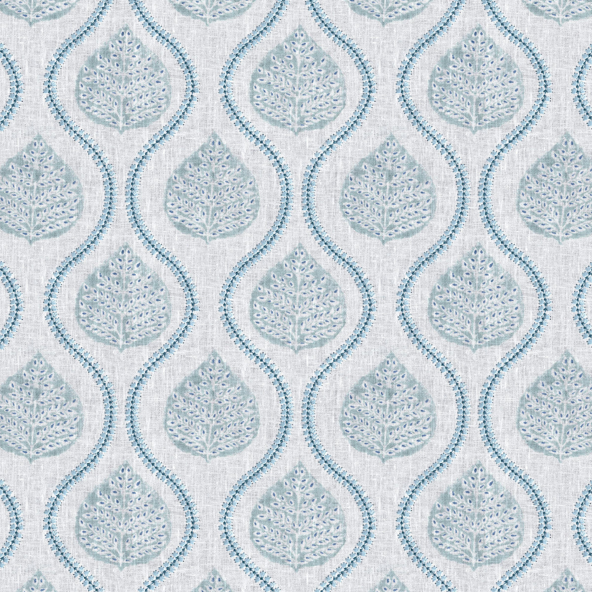 Lee Jofa ELSIE PRINT TEAL Drapery Fabric