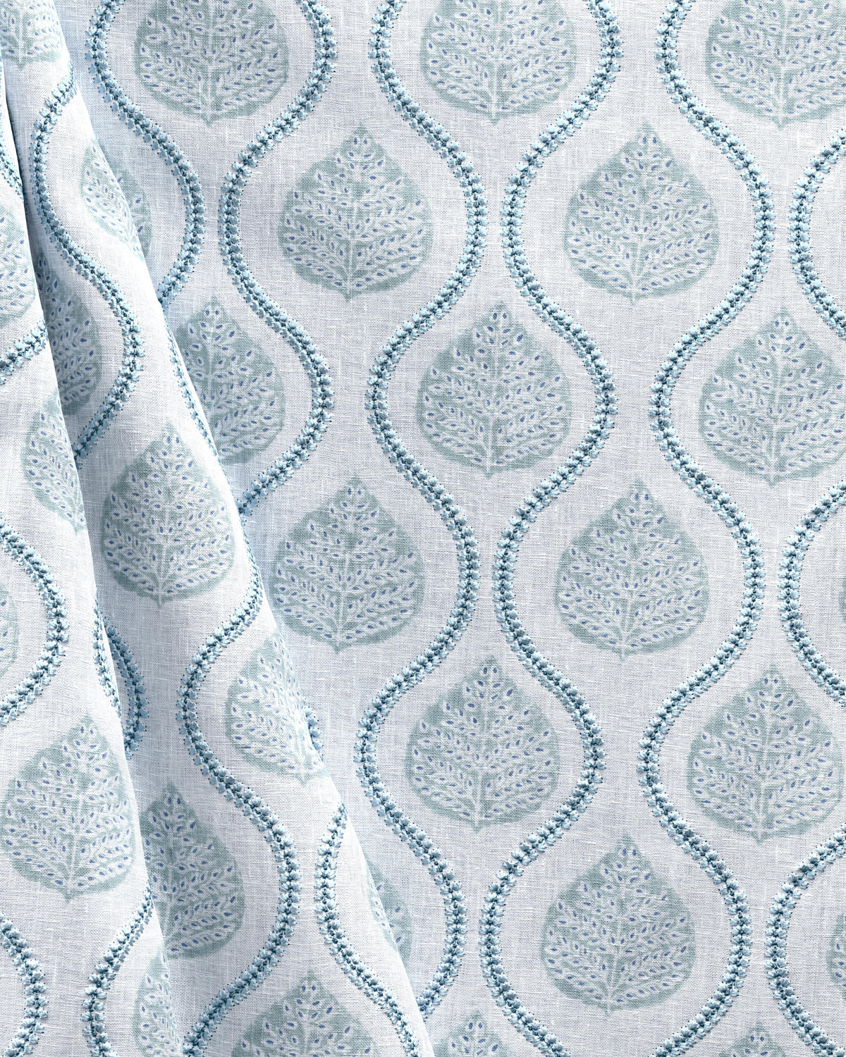 Lee Jofa ELSIE PRINT TEAL Drapery Fabric