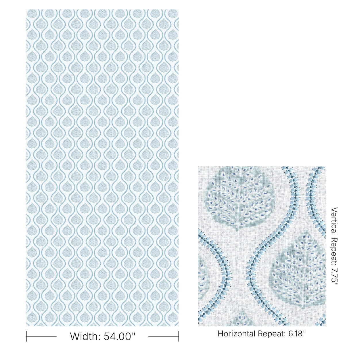 Lee Jofa ELSIE PRINT TEAL Drapery Fabric