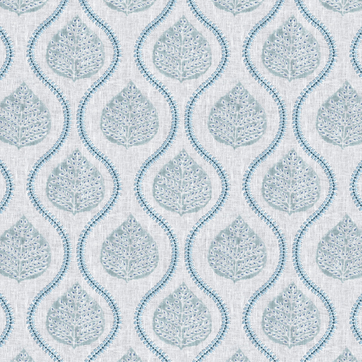 Lee Jofa ELSIE PRINT TEAL Drapery Fabric