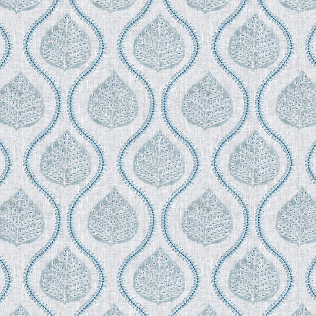 Lee Jofa ELSIE PRINT TEAL Drapery Fabric