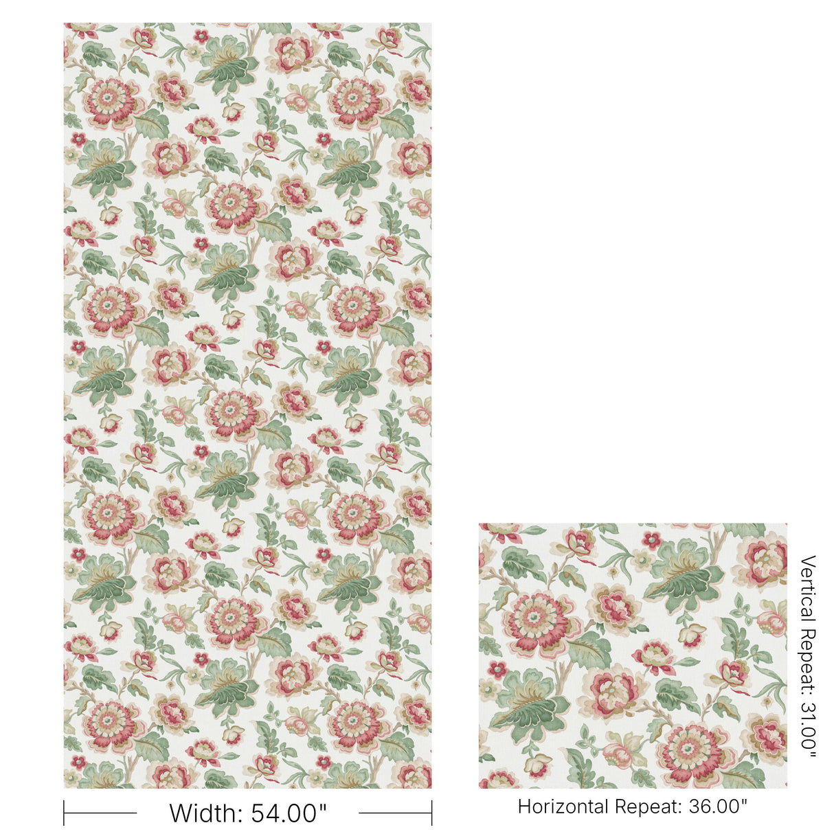 Lee Jofa BLOOMFIELD PRINT ROSE Fabric