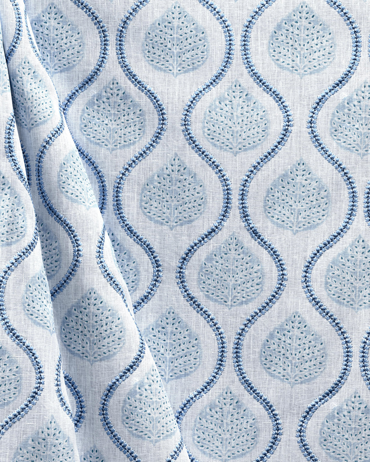 Lee Jofa ELSIE PRINT BLUE Drapery Fabric