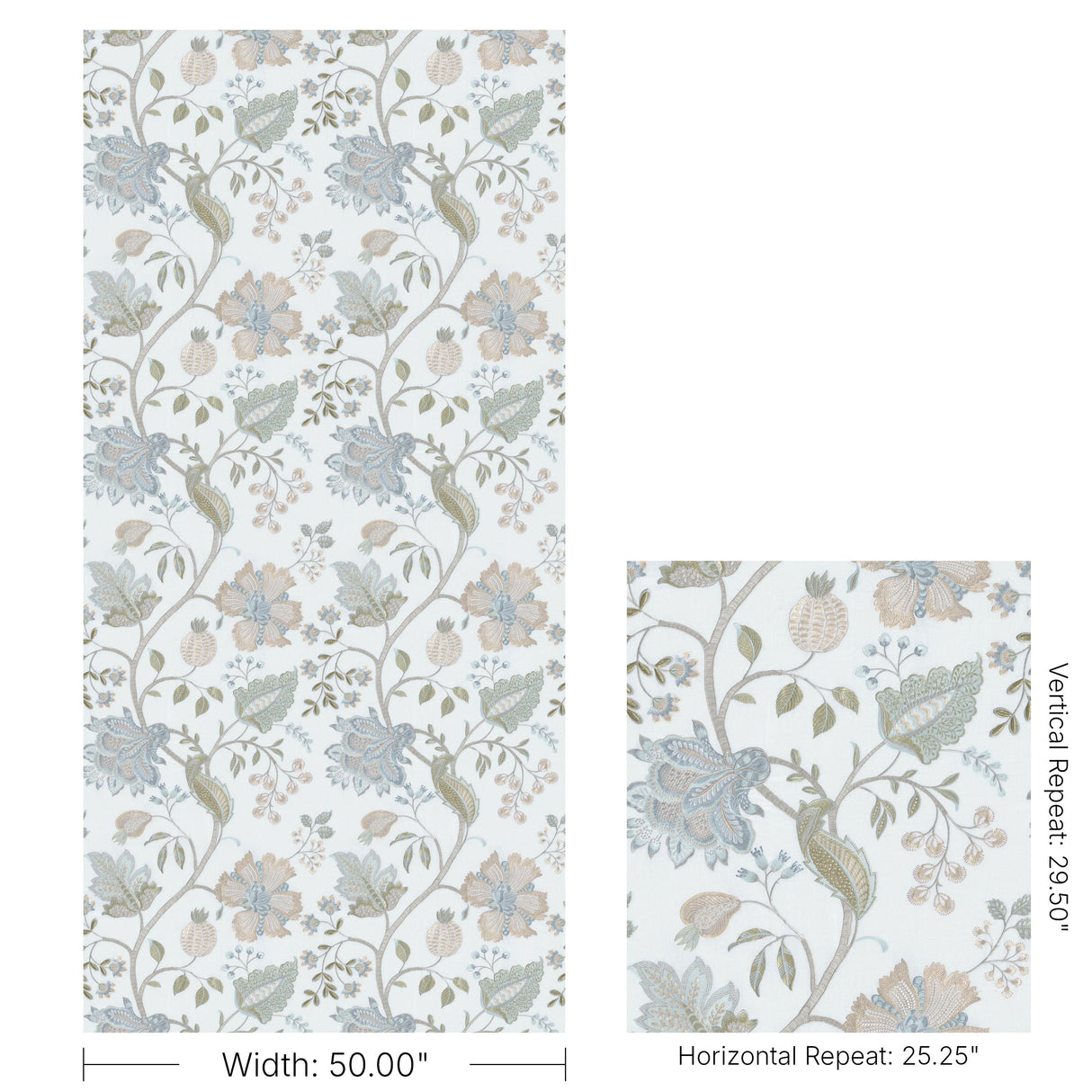 Lee Jofa HINTON HILL EMB SPA Drapery Fabric