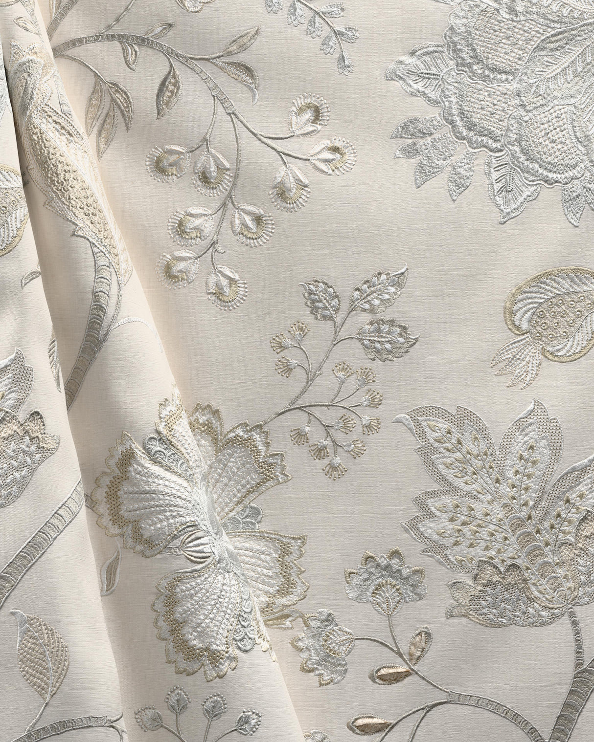 Lee Jofa HINTON HILL EMB BEIGE Drapery Fabric
