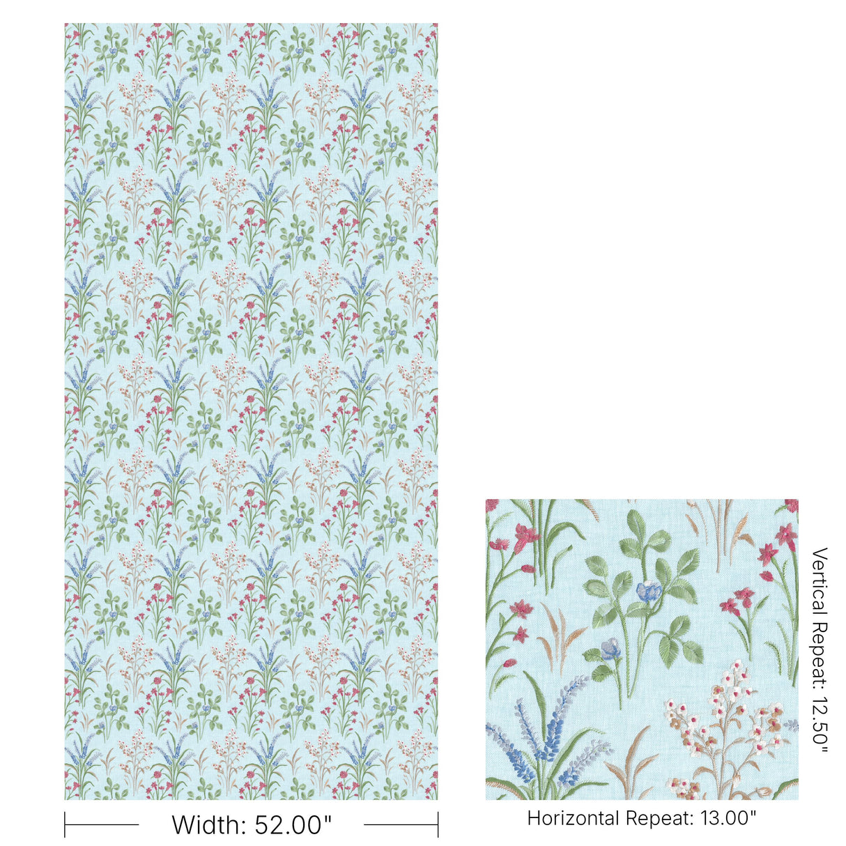 Lee Jofa GLADWYN EMB AQUA Fabric