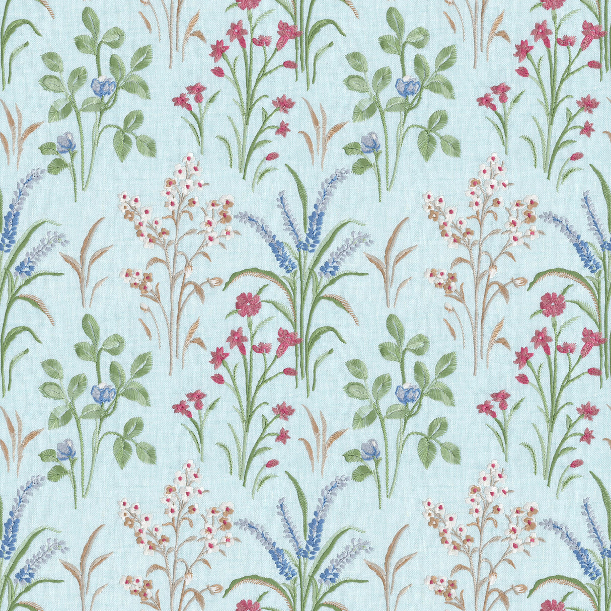 Lee Jofa GLADWYN EMB AQUA Fabric