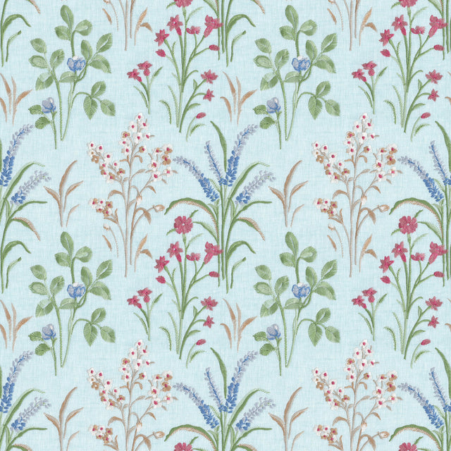 Lee Jofa GLADWYN EMB AQUA Fabric