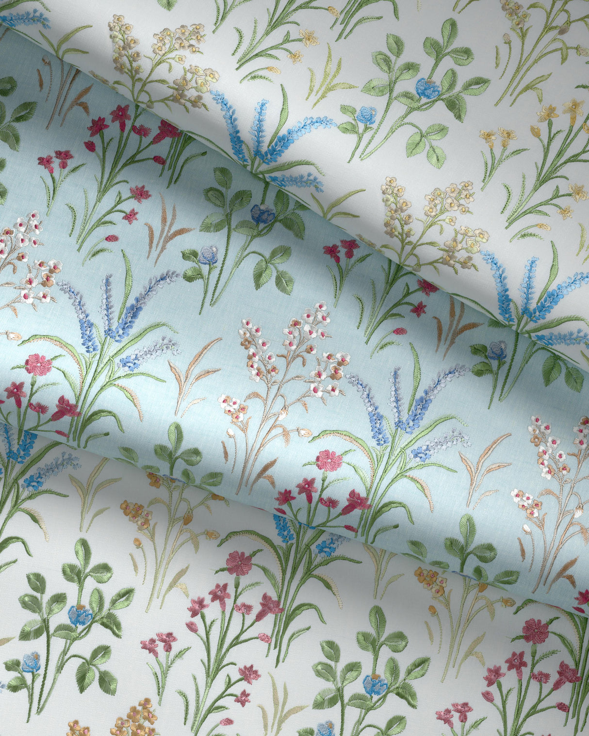 Lee Jofa GLADWYN EMB AQUA Fabric