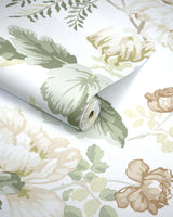 Lee Jofa CHINESE PEONY WP BEIGE Wallpaper