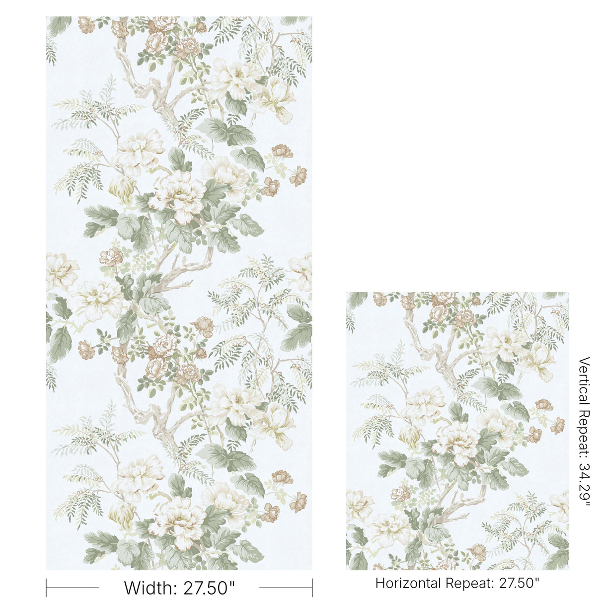 Lee Jofa CHINESE PEONY WP BEIGE Wallpaper