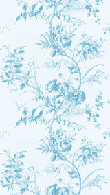 Lee Jofa TEA ROSE TOILE WP BLUE Wallpaper