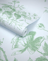 Lee Jofa TEA ROSE TOILE WP LEAF Wallpaper