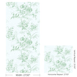 Lee Jofa TEA ROSE TOILE WP LEAF Wallpaper