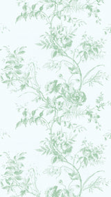 Lee Jofa TEA ROSE TOILE WP LEAF Wallpaper