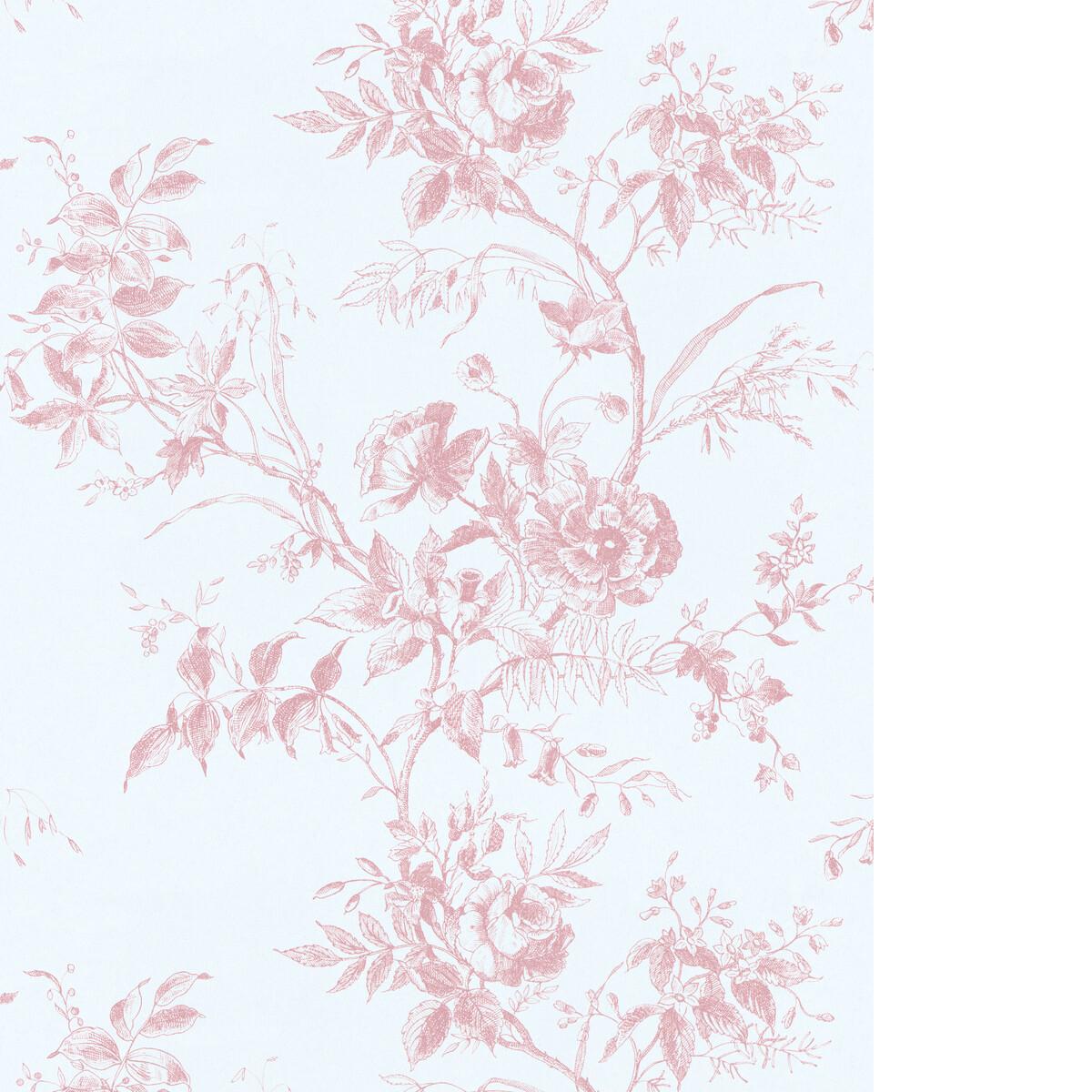 Lee Jofa TEA ROSE TOILE WP ROSE Wallpaper