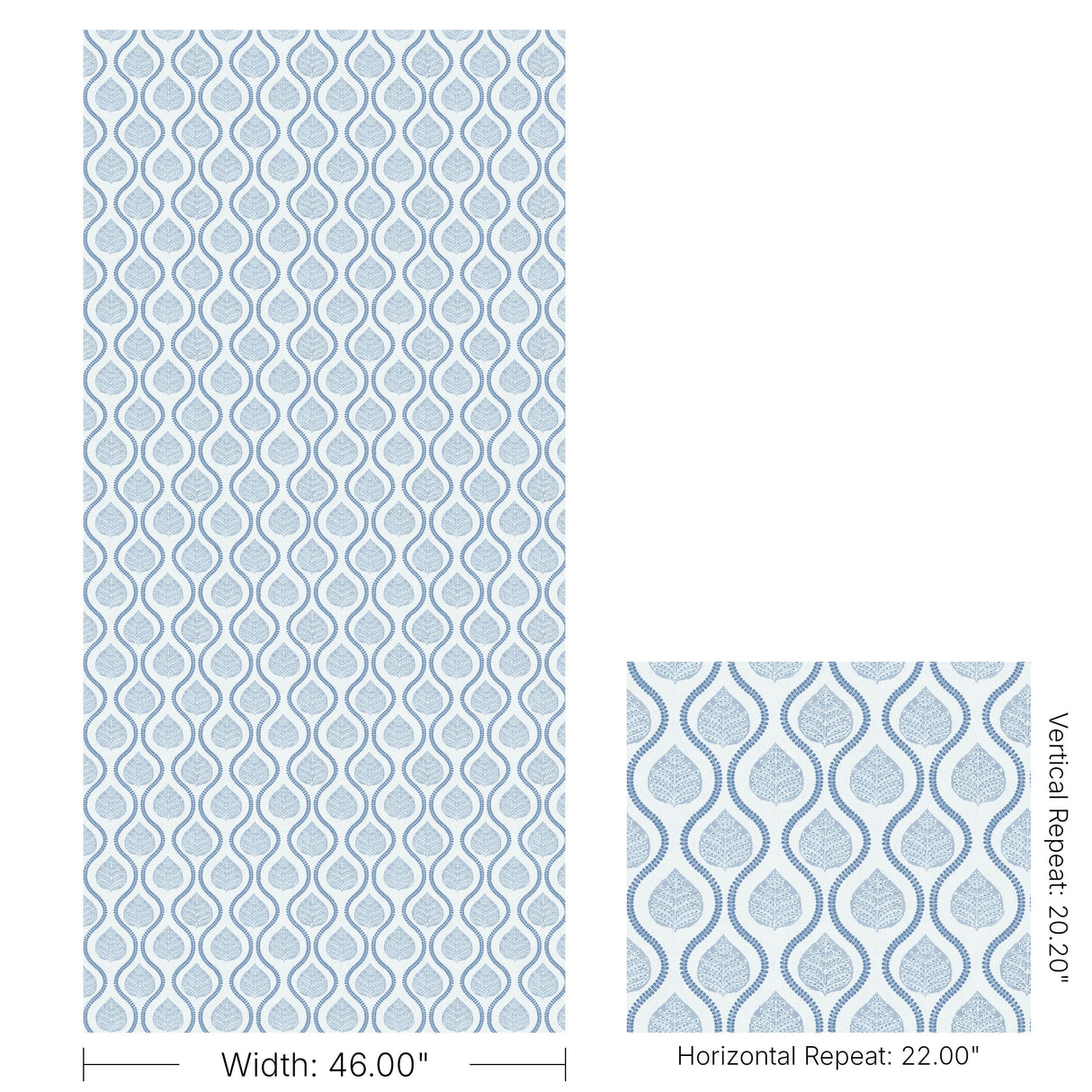 Lee Jofa ELSIE PAPER BLUE Wallpaper