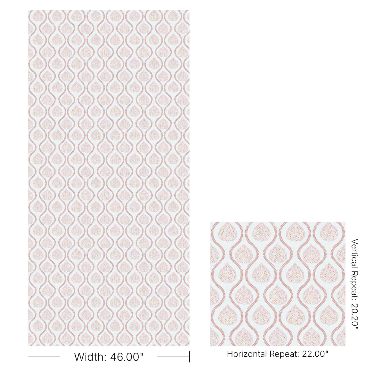 Lee Jofa ELSIE PAPER PINK Wallpaper