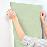 A-Street Prints Agave Green Faux Grasscloth Wallpaper