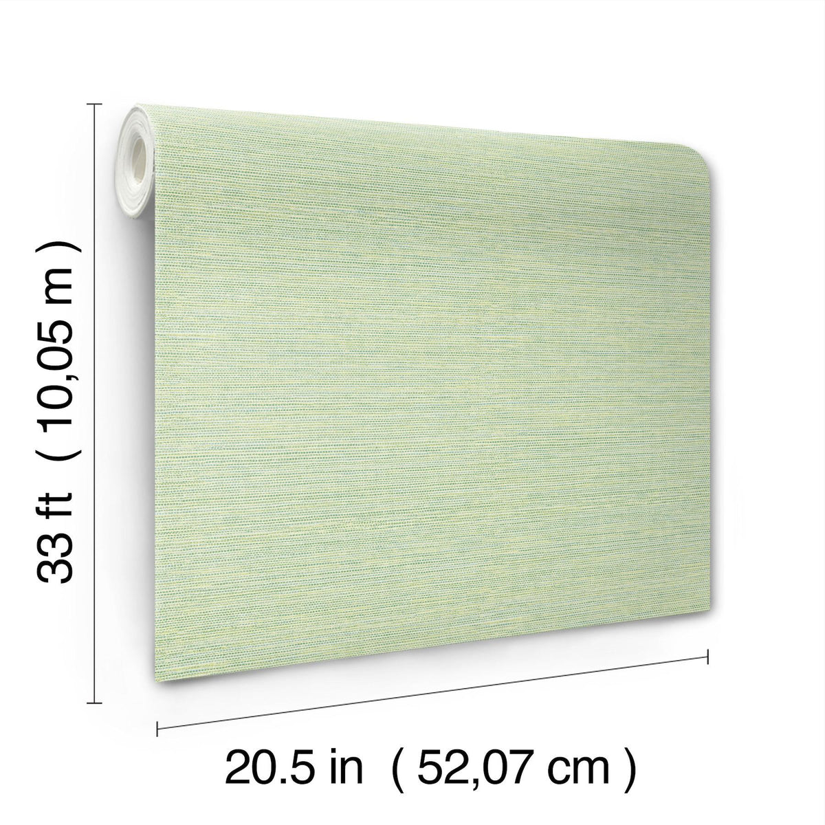 A-Street Prints Agave Green Faux Grasscloth Wallpaper