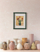 A-Street Prints Ambroise Light Pink Abstract Floral Wallpaper