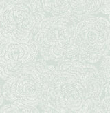 A-Street Prints Ambroise Seafoam Abstract Floral Wallpaper