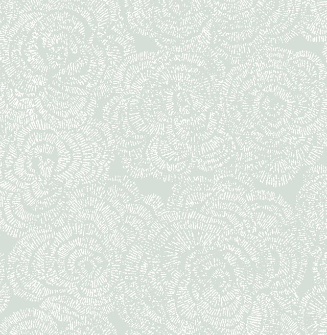 A-Street Prints Ambroise Seafoam Abstract Floral Wallpaper