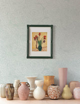 A-Street Prints Ambroise Seafoam Abstract Floral Wallpaper