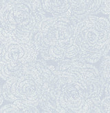 A-Street Prints Ambroise Light Blue Abstract Floral Wallpaper