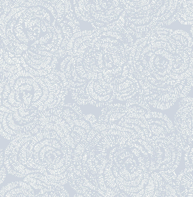 A-Street Prints Ambroise Light Blue Abstract Floral Wallpaper