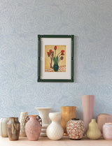 A-Street Prints Ambroise Light Blue Abstract Floral Wallpaper