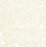 A-Street Prints Ambroise Butter Abstract Floral Wallpaper