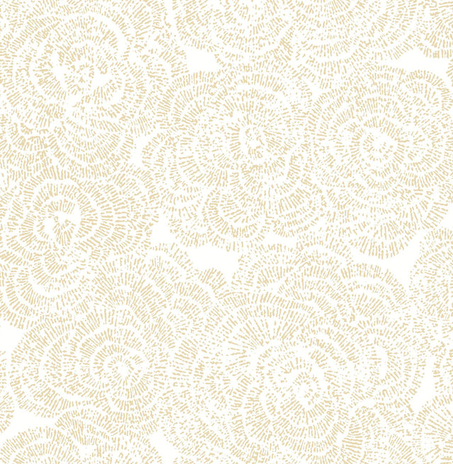 A-Street Prints Ambroise Butter Abstract Floral Wallpaper