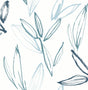 A-Street Prints Kenia Blue Leaf Toss Wallpaper