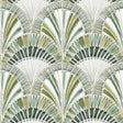A-Street Prints Myla Green Fanning Reeds Wallpaper