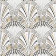 A-Street Prints Myla Neutral Fanning Reeds Wallpaper