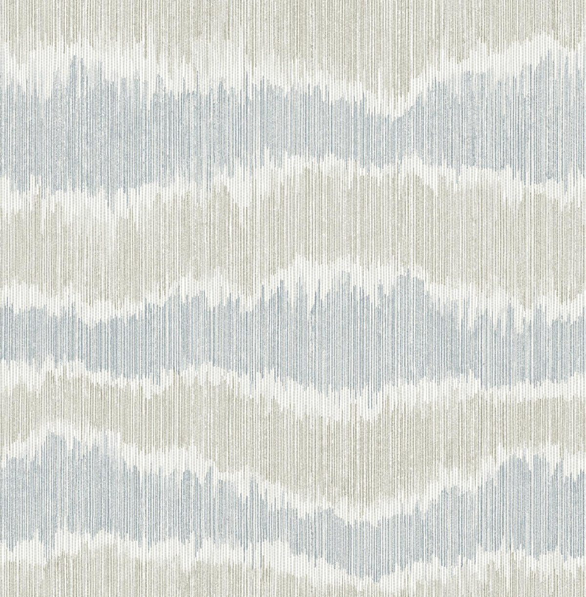 A-Street Prints Wiggle Sky Blue Ikat Stripe Wallpaper