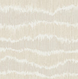 A-Street Prints Wiggle Neutral Ikat Stripe Wallpaper