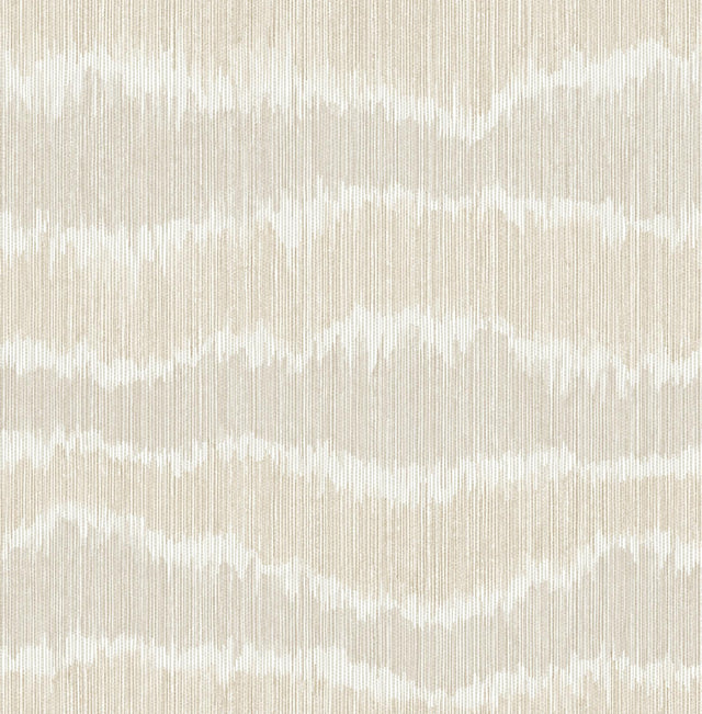 A-Street Prints Wiggle Neutral Ikat Stripe Wallpaper
