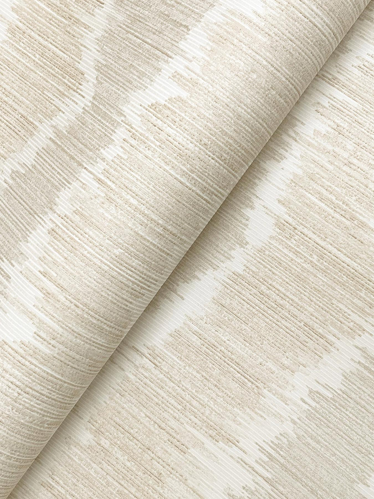 A-Street Prints Wiggle Neutral Ikat Stripe Wallpaper