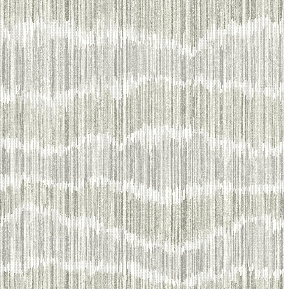 A-Street Prints Wiggle Grey Ikat Stripe Wallpaper