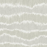 A-Street Prints Wiggle Grey Ikat Stripe Wallpaper