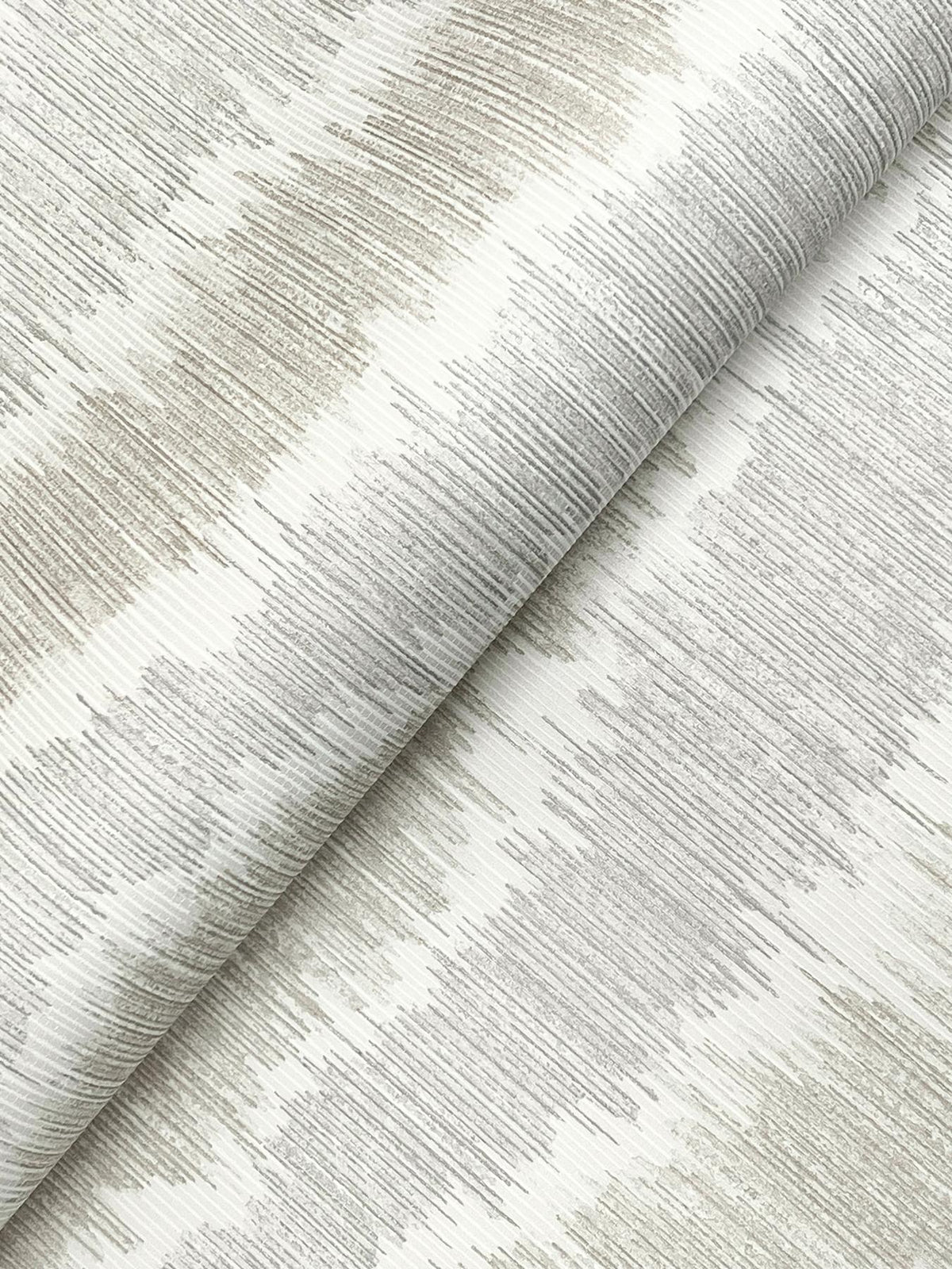 A-Street Prints Wiggle Grey Ikat Stripe Wallpaper