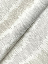 A-Street Prints Wiggle Grey Ikat Stripe Wallpaper