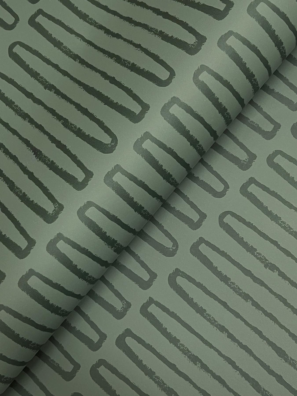 A-Street Prints Lars Green Retro Wave Wallpaper