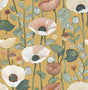 A-Street Prints Mindra Mustard Floral Trail Wallpaper
