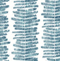 A-Street Prints Lumis Blue Fern Stripe Wallpaper